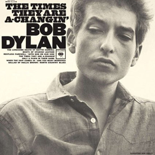 Bob Dylan - The Times They Are A Changin'  (Ltd. Ed. Clear Vinyl Import) - Blind Tiger Record Club