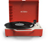 Victrola VSC-725SB-POR Re-Spin Sustainable Suitcase Record Player - Red (Large Item, Bluetooth, Red, Built-In Speakers) - Blind Tiger Record Club