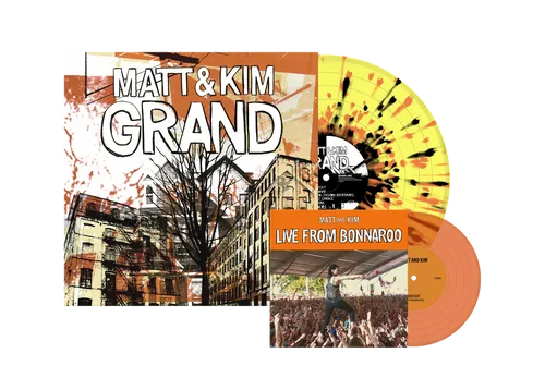 Matt & Kim (Ltd. Ed. Yellow w/ Orange & Black Splatter, 7" Vinyl included) - Blind Tiger Record Club