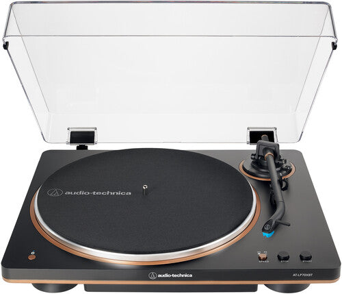 Audio Technica AT-LP70XBT-BZ Turntable Fully Automatic Bluetooth Wireless Belt-Drive (Black/Bronze) - Blind Tiger Record Club