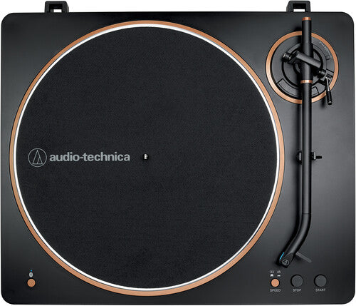 Audio Technica AT-LP70XBT-BZ Turntable Fully Automatic Bluetooth Wireless Belt-Drive (Black/Bronze) - Blind Tiger Record Club