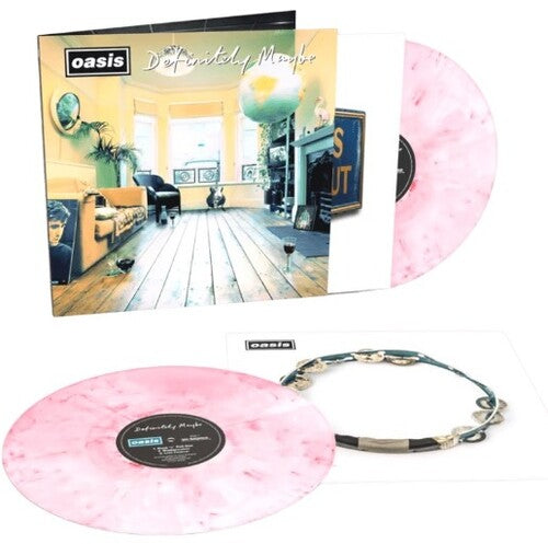 Oasis - Definitely Maybe (Ltd. Ed. Pink/White 30th Anniversary 2xLP Vinyl) - Blind Tiger Record Club