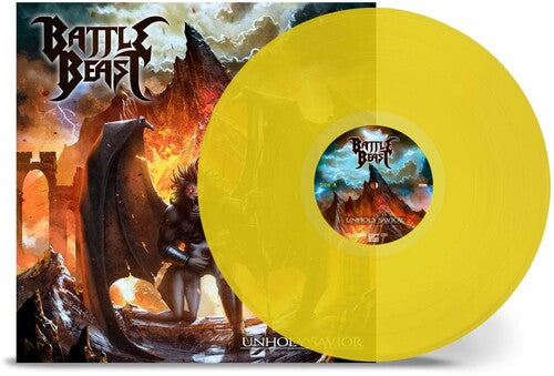 Battle Beast -  Unholy Savior (Ltd. Ed. Clear Yellow Vinyl w/ Gatefold) - Blind Tiger Record Club