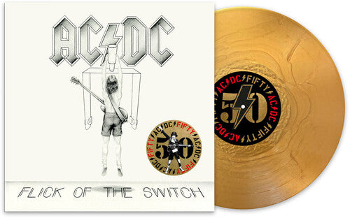 AC/DC - Flick of the Switch (Ltd. Ed. Gold Vinyl 50th Anniversary w/ printed artwork) - Blind Tiger Record Club