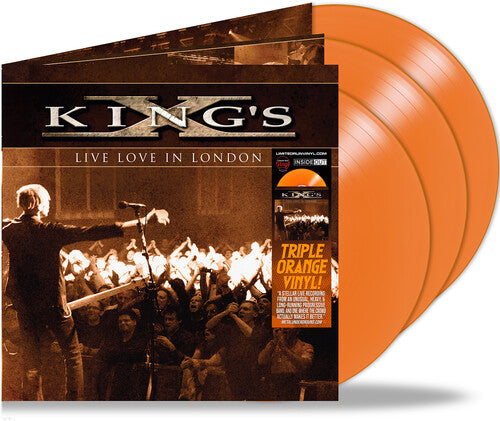 King's X - Live Love in London (Ltd. Ed. Orange 3xLP Vinyl Gatefold) - Blind Tiger Record Club