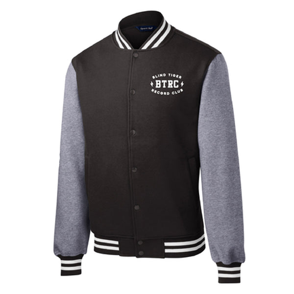 B.T.R.C. Fleece Letterman Jacket - Blind Tiger Record Club