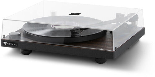 Victrola VPT-1000-ESP Premiere T1 Turntable Manual Belt-drive Bluetooth (Espresso) (Large Item, Bluetooth, Black, Belt Drive) - Blind Tiger Record Club
