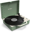 Victrola VSC-725SB-BAS Re-Spin Sustainable Suitcase Record Player - Basil Green (Large Item, Bluetooth, Green, Built-In Speakers) - Blind Tiger Record Club