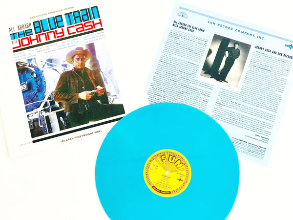 Johnny Cash - All Aboard The Blue Train (Ltd. Ed. 180G Blue Vinyl) - Blind Tiger Record Club