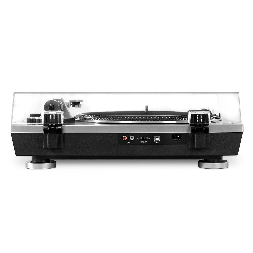 Victrola VPRO-2000-SLV Professional Series Bluetooth Wireless USBTurntable 2 Speed Belt Drive (Silver) - Blind Tiger Record Club