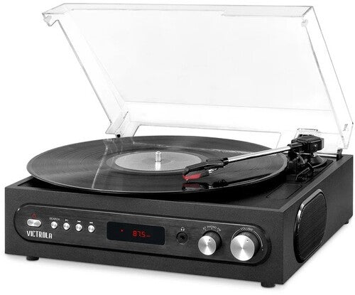 Victrola VTA-67 Retro 3-in-1 Bluetooth Wireless Turntable 3 SpeedsBuilt in Speakers FM Radio - Blind Tiger Record Club