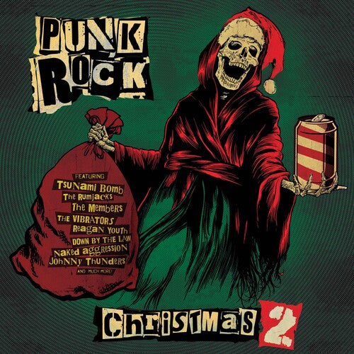 Various Artists - Punk Rock Christmas 1-2 (Ltd. Ed. White/Green/Red Splatter Vinyl) - COLLECTOR SERIES - Blind Tiger Record Club