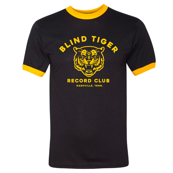 BTRC T-Shirt Augusta Sportswear Ringer T-Shirt (Black w/Gold Tiger