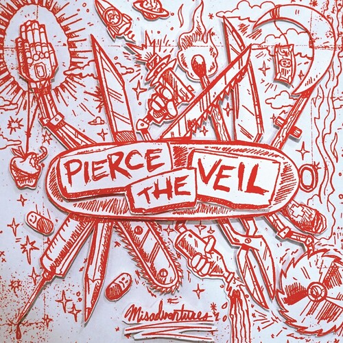 Pierce the Veil - Misadventures (Ltd. Ed.Silver & Red Vinyl) - Blind Tiger Record Club