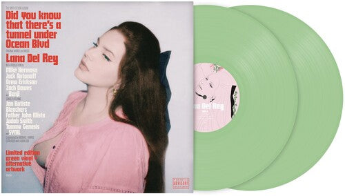 Lana Del Rey - Did You Know That There's A Tunnel Under Ocean Blvd (Ltd. Ed. Alternate Cover 2xLP Light Green Vinyl Explicit Lyrics) - Blind Tiger Record Club