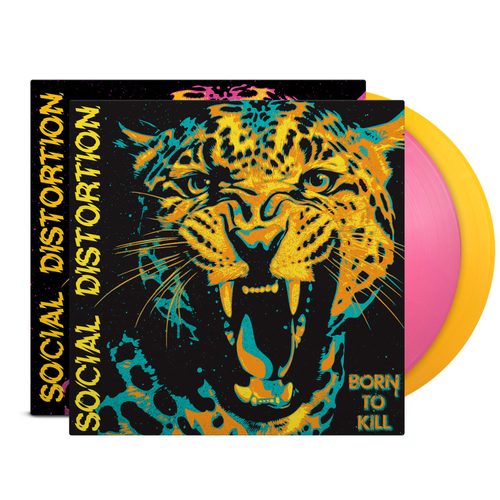 Social Distortion - Born To Kill (Ltd. Ed. Pink & Yellow 2xLP Vinyl w/ Limited Art Print) - Blind Tiger Record Club