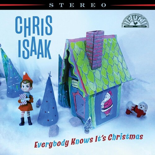 Chris Isaak - Everybody Know It's Christmas - (Limited Deluxe Edition, Green & White Vinyl) - Blind Tiger Record Club
