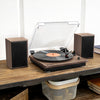 Victrola VM-135-FNT Montauk Bluetooth Turntable System with Speakers (Natural Wood) - Blind Tiger Record Club