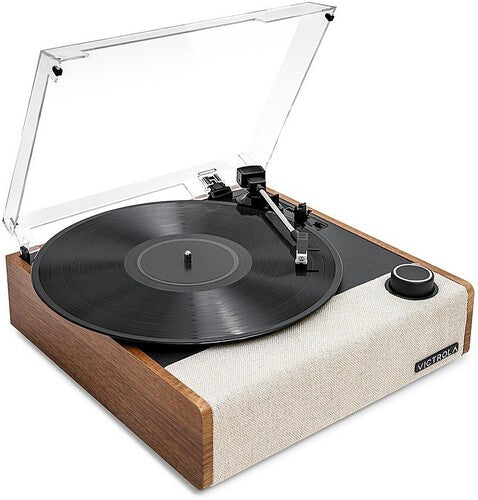 Victrola VTA-74-OAK Eastwood II Turntable - Dual Bluetooth - 3 Speed - Built-in Speaker (Oak) (Bluetooth)