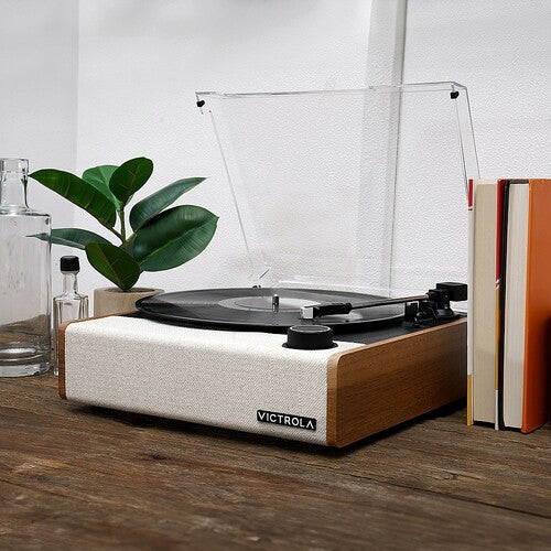 Victrola VTA-74-OAK Eastwood II Turntable - Dual Bluetooth - 3 Speed - Built-in Speaker (Oak) (Bluetooth)