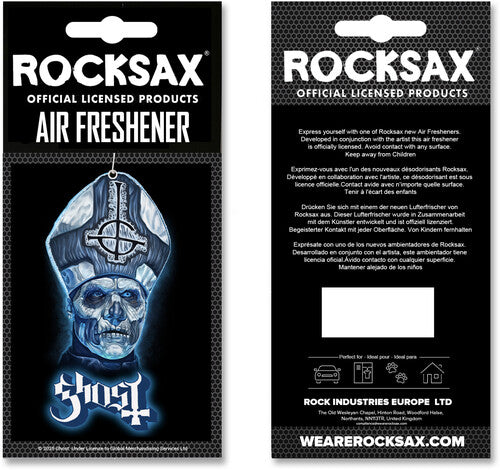 Air Freshener - Rocksax - Ghost - Papa Blue Logo