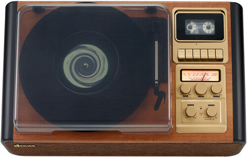 Jensen JTA-385 Retro Turntable/Cassette\Radio Entertaiment Center (Brown)