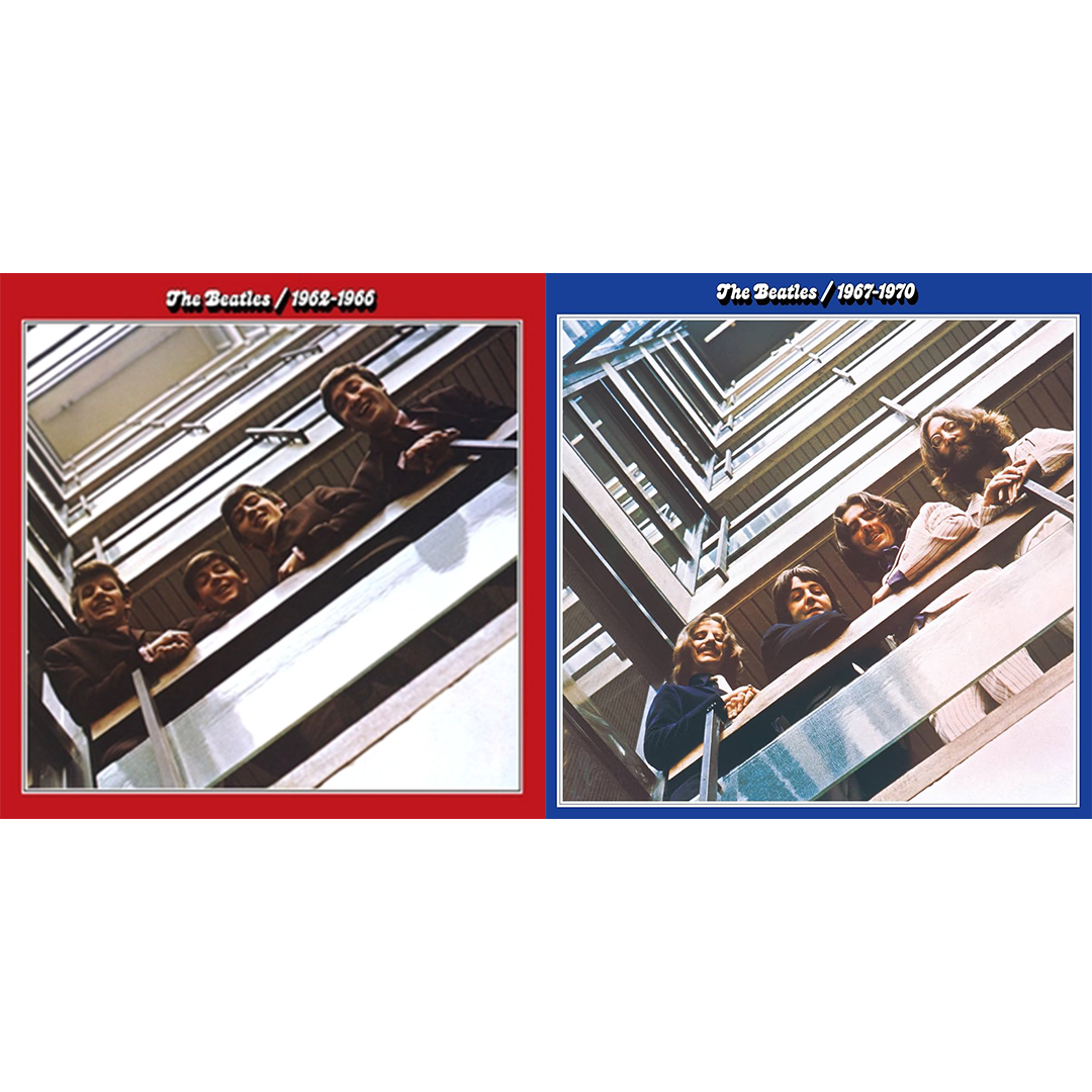 Beatles, The - The Beatles 1962-1966 & 1967-1970 (Ltd. Ed. Collectors Series, Red Vinyl & Blue Vinyl 180 G, 6xLP w/ Gatefold)