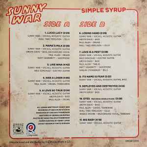 Sunny War - Simple Syrup (Ltd. Ed. Red & Blue Split Vinyl, Signed by Artists) - BTRC ROTM