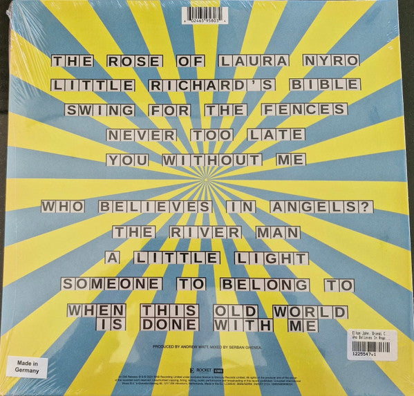 Elton John & Brandi Carlile -  Who Believes In Angels? (Ltd. Ed. Pink/Orange Swirl) - BTRC ROTM