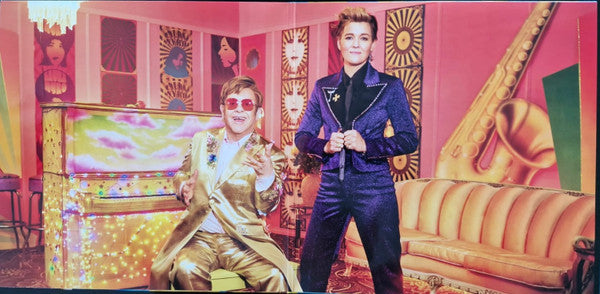Elton John & Brandi Carlile -  Who Believes In Angels? (Ltd. Ed. Pink/Orange Swirl) - BTRC ROTM