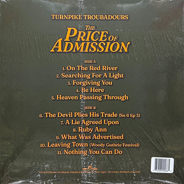 Turnpike Troubadours - The Price of Admission (Ltd. Ed. Orange Vinyl) - Blind Tiger Record Club