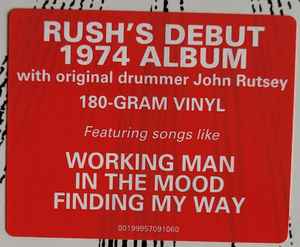 Rush - Rush (Ltd. Ed. 180G Vinyl) - BTRC ROTM