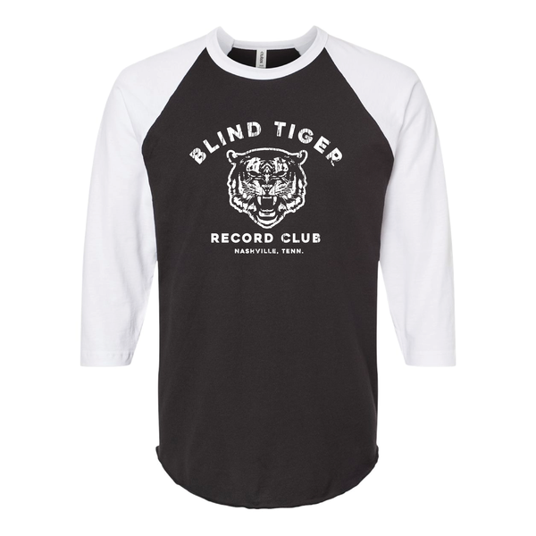 BTRC - T-Shirt - Fine Jersey Raglan T-Shirt (Blk/White w/ White Logo)