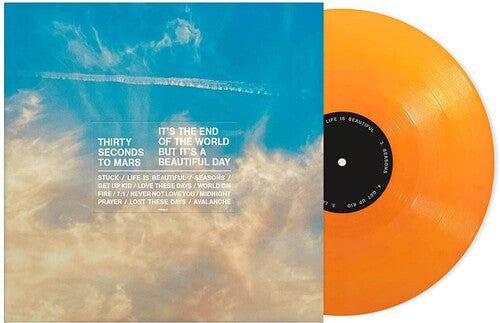 Thirty Seconds to Mars - It's The End The World But It's A Beautiful Day (Ltd. Ed. Orange Vinyl, Lithograph) - Blind Tiger Record Club