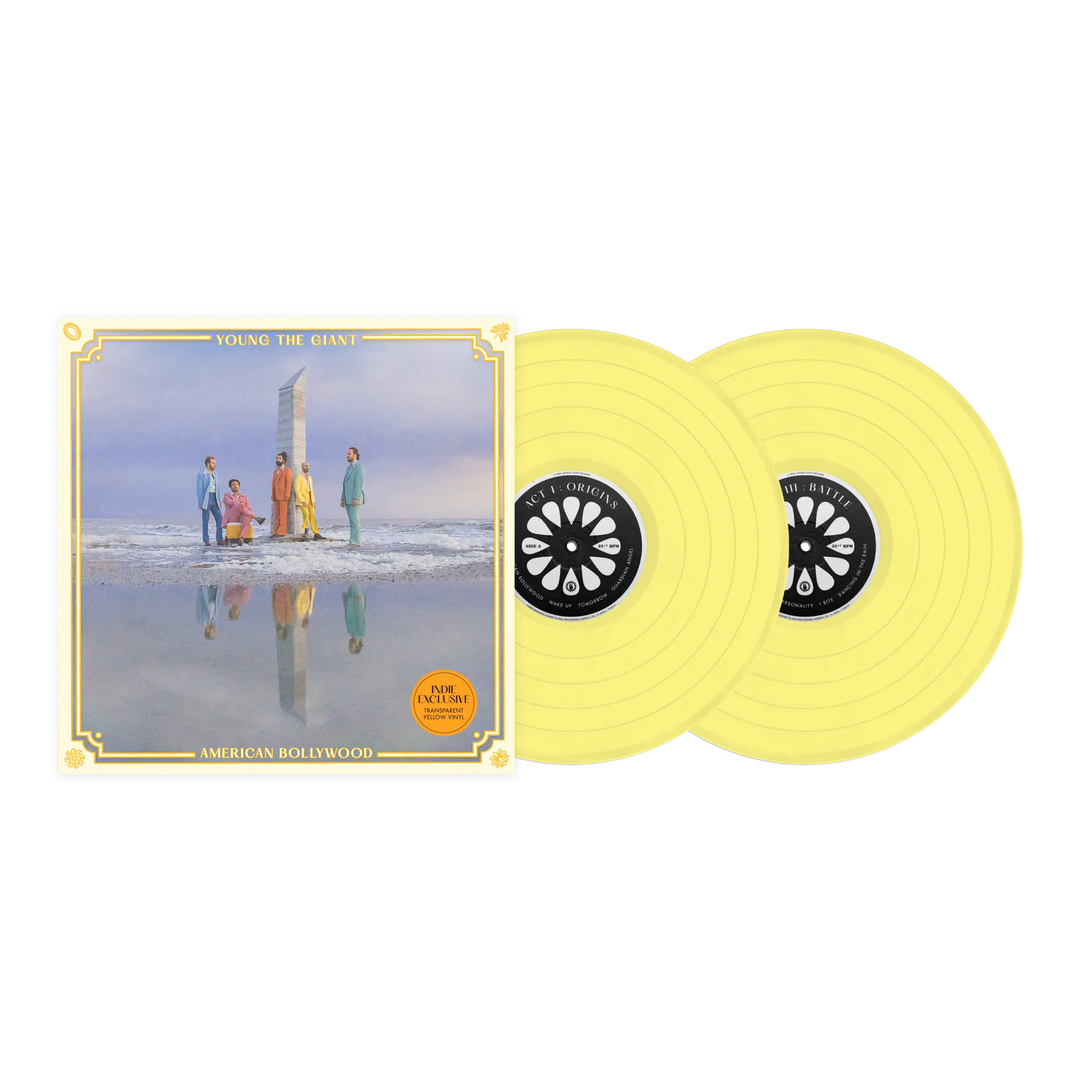 Young the Giant - American Bollywood (Ltd. Ed. Clear Yellow Vinyl) - Blind Tiger Record Club