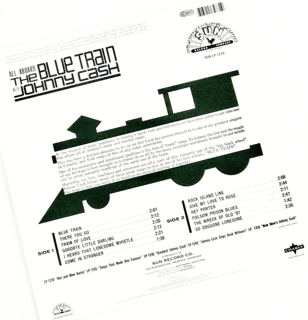Johnny Cash - All Aboard The Blue Train (Ltd. Ed. 180G Blue Vinyl) - Blind Tiger Record Club