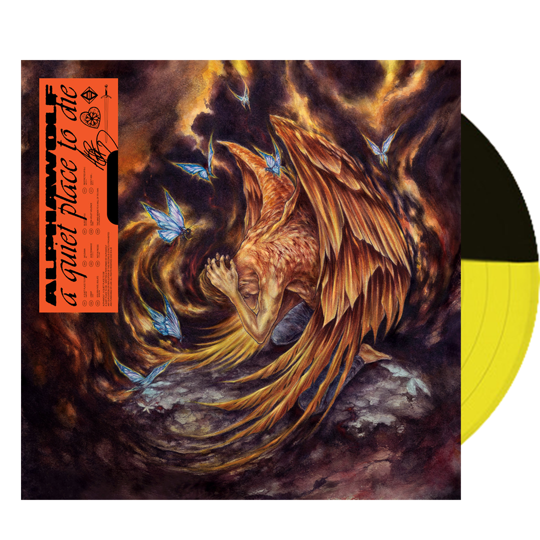 Alpha Wolf - A Quiet Place to Die (Gold & Black Split Vinyl) - MEMBER EXCLUSIVE - Blind Tiger Record Club