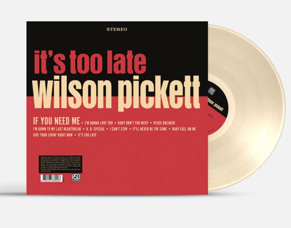Wilson Picket - It's Too Late (Ltd. Ed. Cream Vinyl, Anniversary Edition) - Blind Tiger Record Club