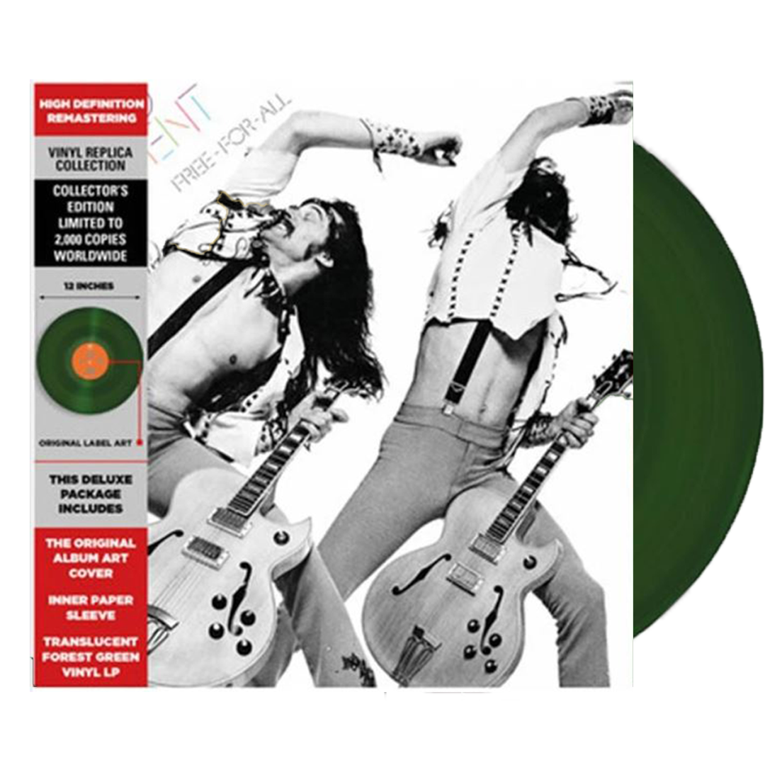 Ted Nugent - Free-For-All (Ltd. Ed. 150G Translucent Forest Green Vinyl) - MEMBER EXCLUSIVE - Blind Tiger Record Club