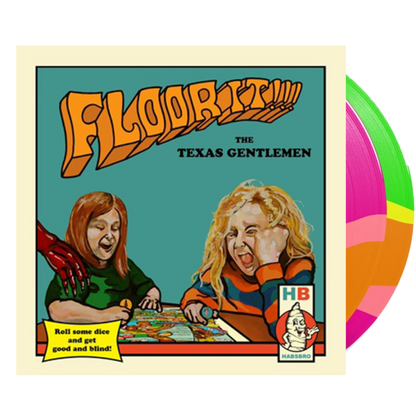 The Texas Gentlemen - Floor It!!! (Ltd. Ed. 140G Orange Green Magenta Striped 2XLP) - MEMBER EXCLUSIVE - Blind Tiger Record Club