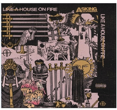 Asking Alexandria -  Like A House On Fire (Ltd. Ed. Royal Blue/Pink/Gold Vinyl) - Blind Tiger Record Club