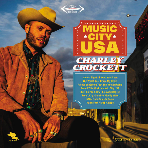 Charley Crockett - Music City USA (Ltd. Ed. Autographed 2XLP) - Blind Tiger Record Club