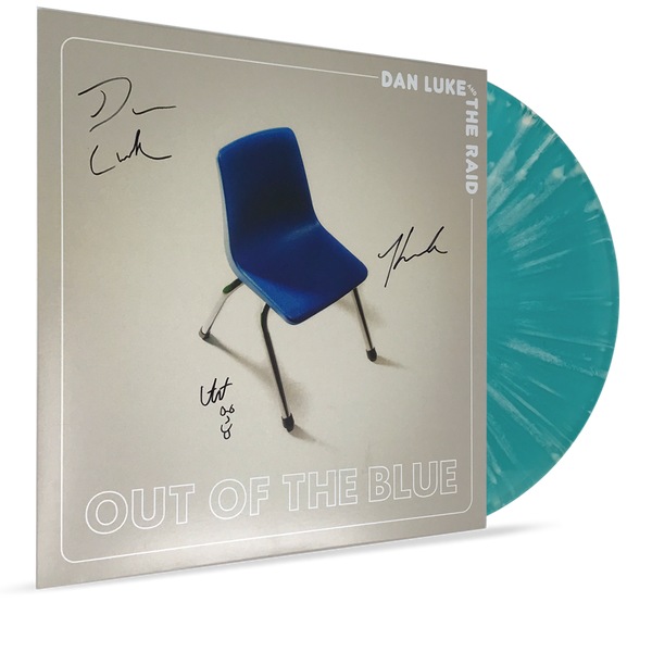 Dan Luke & The Raid - Out of the Blue (Ltd. Ed. Autographed Blue Vinyl) - Blind Tiger Record Club