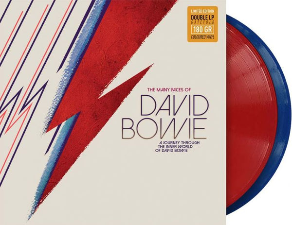 David Bowie - The Many Faces of Davie Bowie (Ltd. Ed. 180G Red/Blue 2XLP) - Blind Tiger Record Club