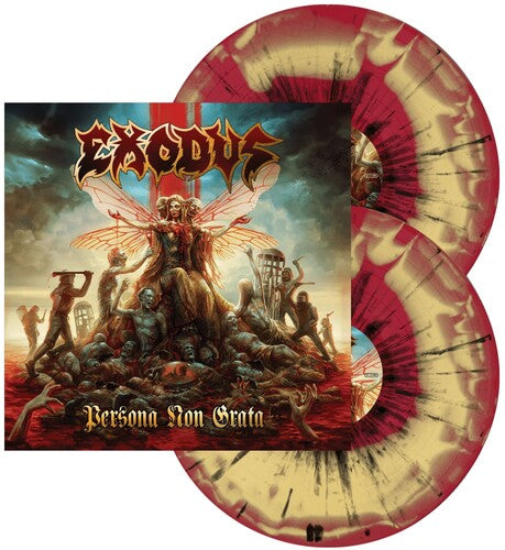 Exodus - Persona Non Grata (Red & Mustard w/ Black Splatter 2XLP) - Blind Tiger Record Club