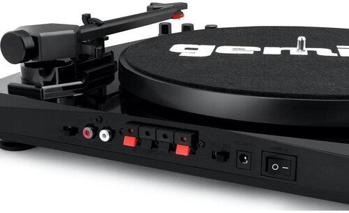 Gemini TT-900BB Stereo Turntable Music System with Bluetooth input & Dual Stereo Speakers (Black) - Blind Tiger Record Club