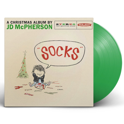 JD McPherson - Socks (Ltd. Ed. Green Vinyl - AUTOGRAPHED) RARE - Blind Tiger Record Club