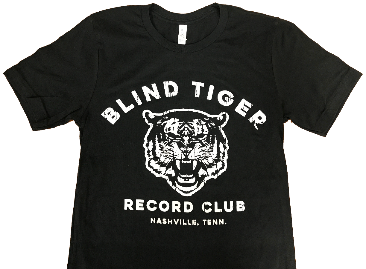 BTRC Short Sleeved T-Shirt (Black/White) - Blind Tiger Record Club