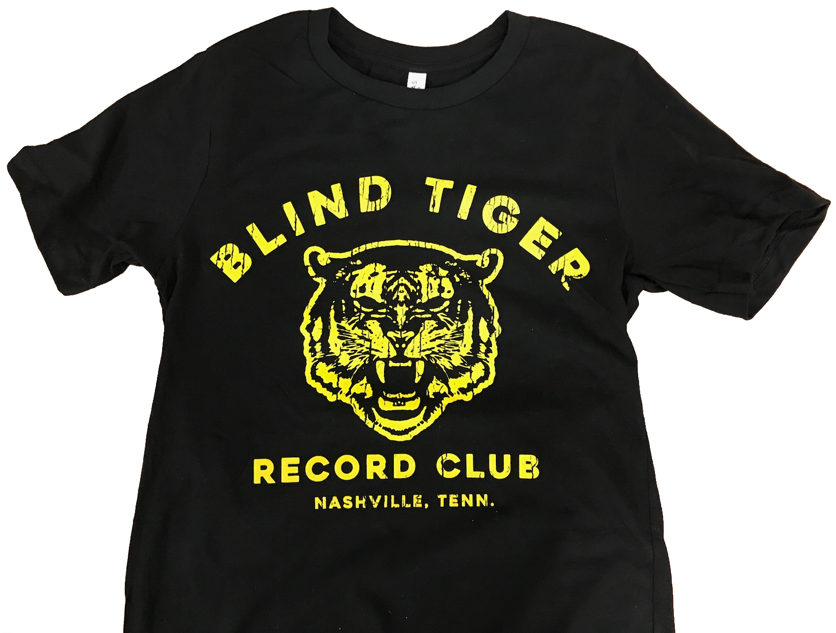 B.T.R.C. Official Logo Short-Sleeved T-Shirt (Black/Gold) - Blind Tiger Record Club